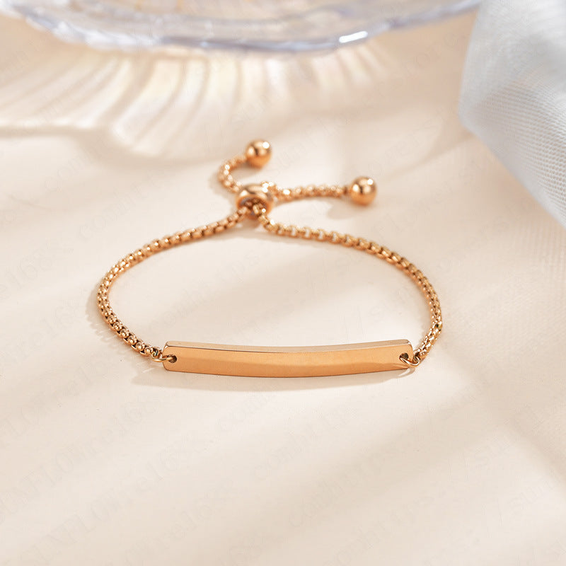 gourmette Personnalisé en Acier Inoxydable – Bijou Gravé