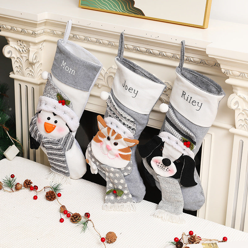 botte de noël pou animaux de compagnie - chaussons de noël
