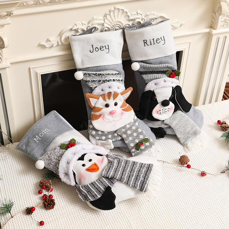 botte de noël pou animaux de compagnie - chaussons de noël