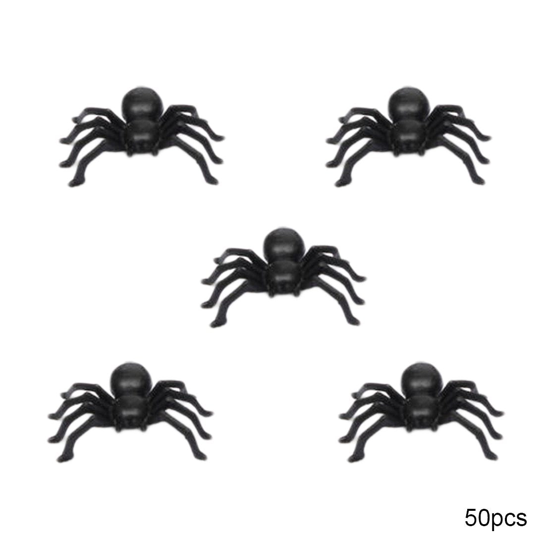 Lot de 50 Fausses Araignées Halloween – Décorations Effrayantes et Accessoires de Farces