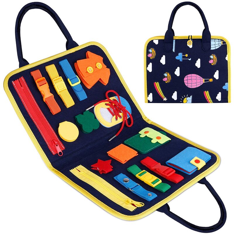 Valise Motrcité Montessori – Jouet Éducatif Précoce pour Enfants TDAH, Dys et Autistes, Développement Motricité Fine et Autonomie