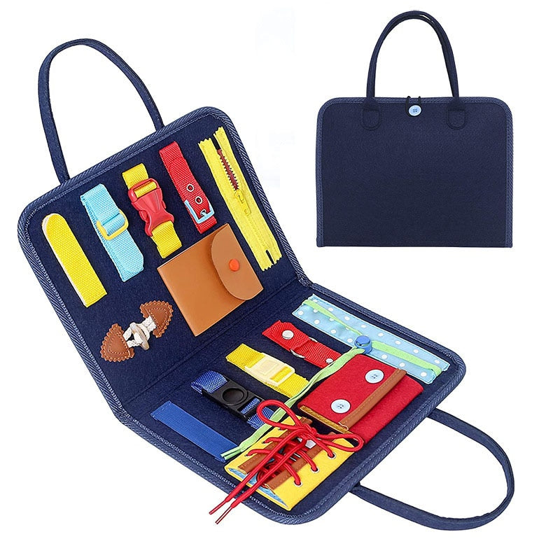 Valise Motrcité Montessori – Jouet Éducatif Précoce pour Enfants TDAH, Dys et Autistes, Développement Motricité Fine et Autonomie