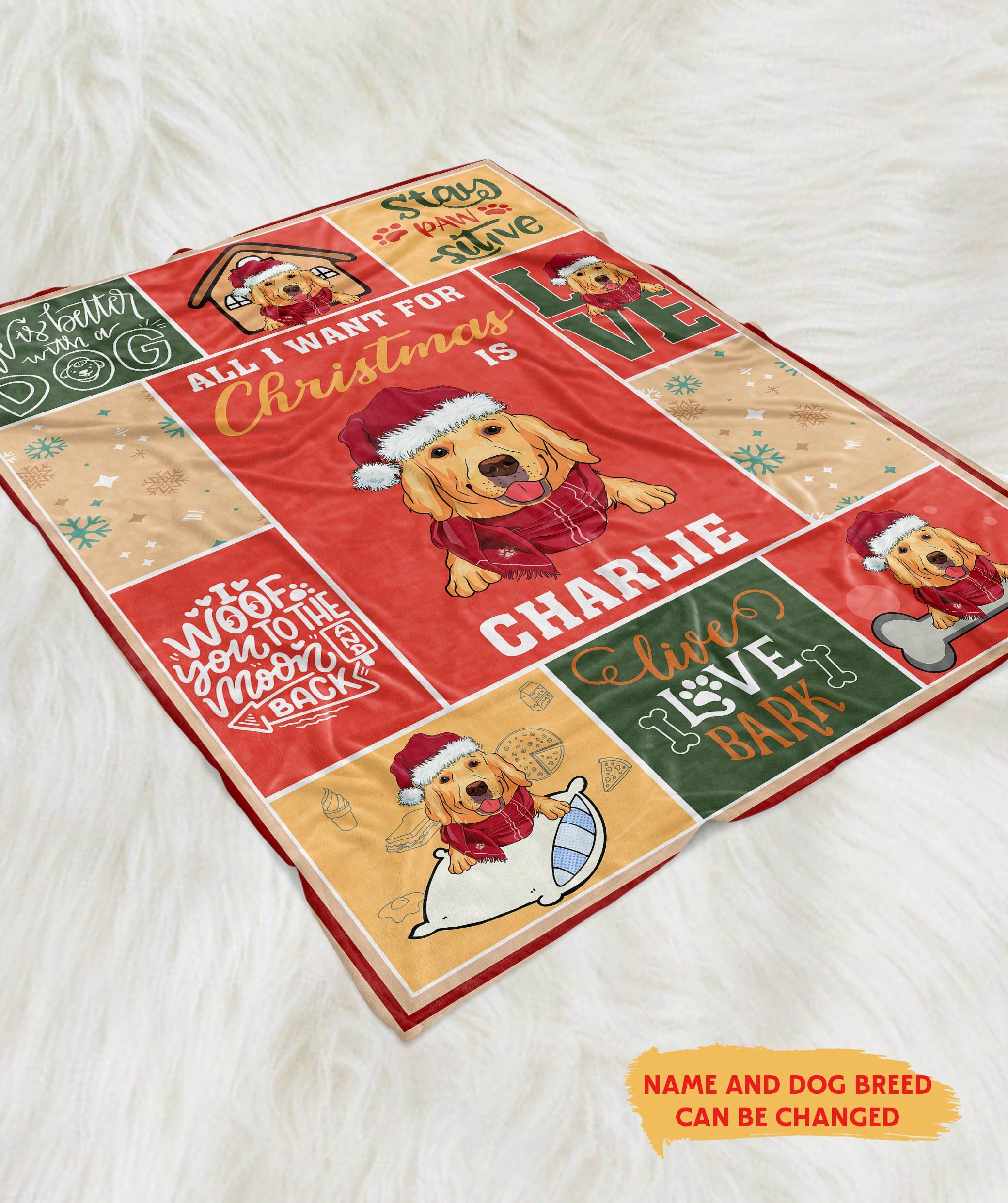 Plaid Personnalisé avec Photo – Couverture Douce & Chaude | Cadeau Idéal pour Amoureux des Animaux