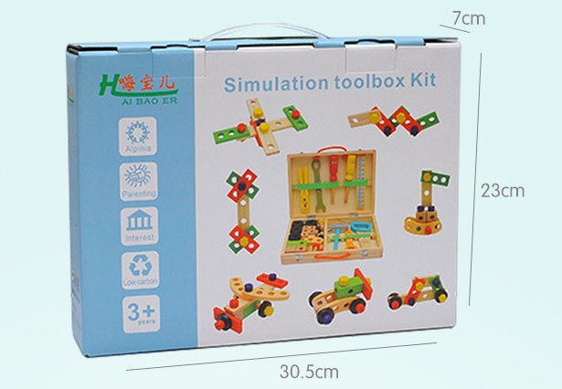 Jeux de construction en Bois Montessori – Jouet Éducatif Multifonction adapté pour Enfant TDAH, Dys et Autistes