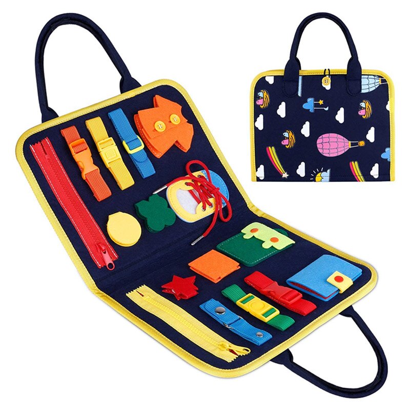 Valise Motrcité Montessori – Jouet Éducatif Précoce pour Enfants TDAH, Dys et Autistes, Développement Motricité Fine et Autonomie