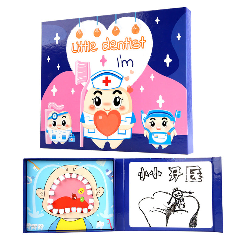 Jeu de Dentiste pour Enfants en Bois – Set de Simulation Extraction & Brosse à Dents