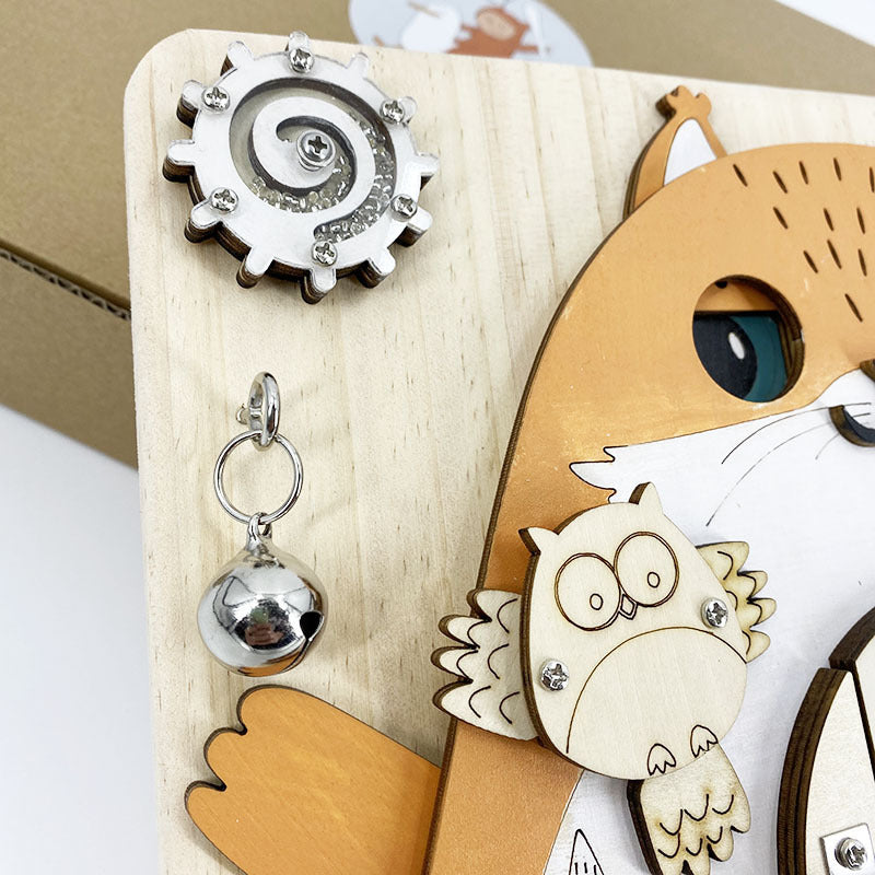 Jeu Montessori d’Activation – Tableau d’Activités Éducatif pour Bébé et Enfants en Maternelle