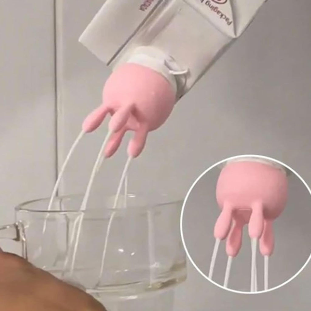 Bouchon Verseur Drôle Bouteille de Lait Renversée – Accessoire de Cuisine Humour & Originalité