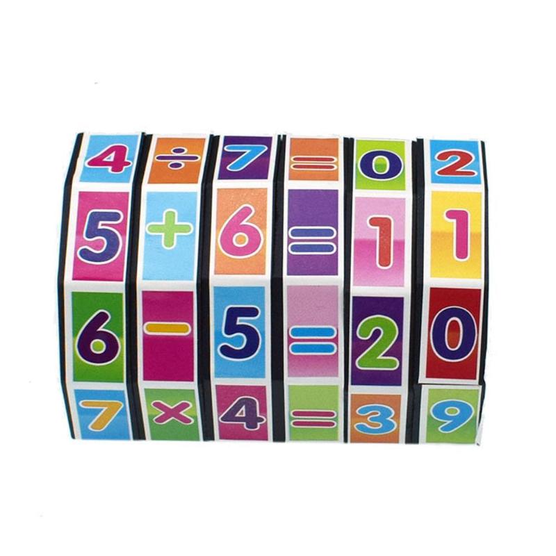 Cube Magique Mathématique pour Enfants – Apprentissage des Additions et Soustractions – Jouet Éducatif Cylindrique
