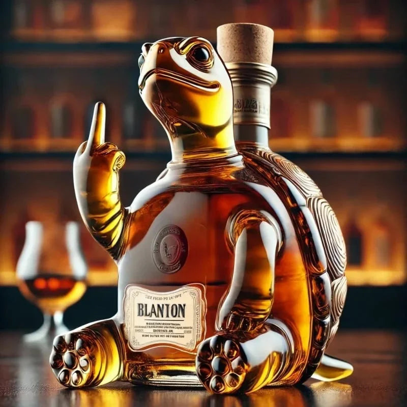 Carafe à Whisky 10oz Rigolote « Middle Finger » | Canard, Tortue, Chien | Décoration Bar & Maison