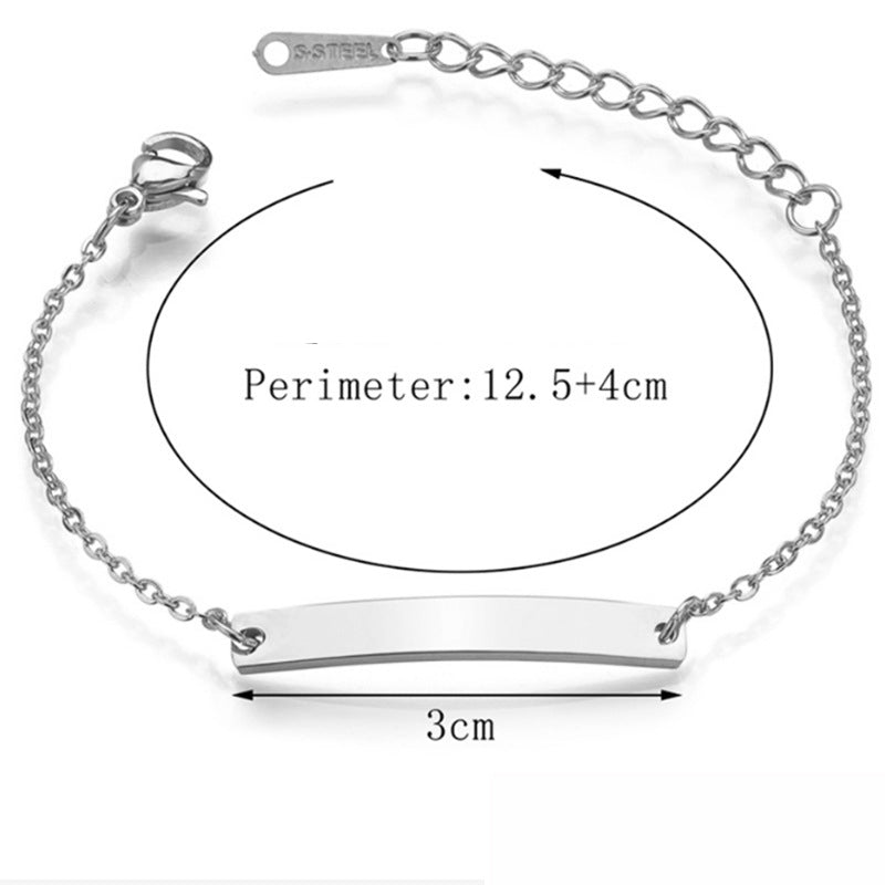 gourmette Personnalisé en Acier Inoxydable – Bijou Gravé