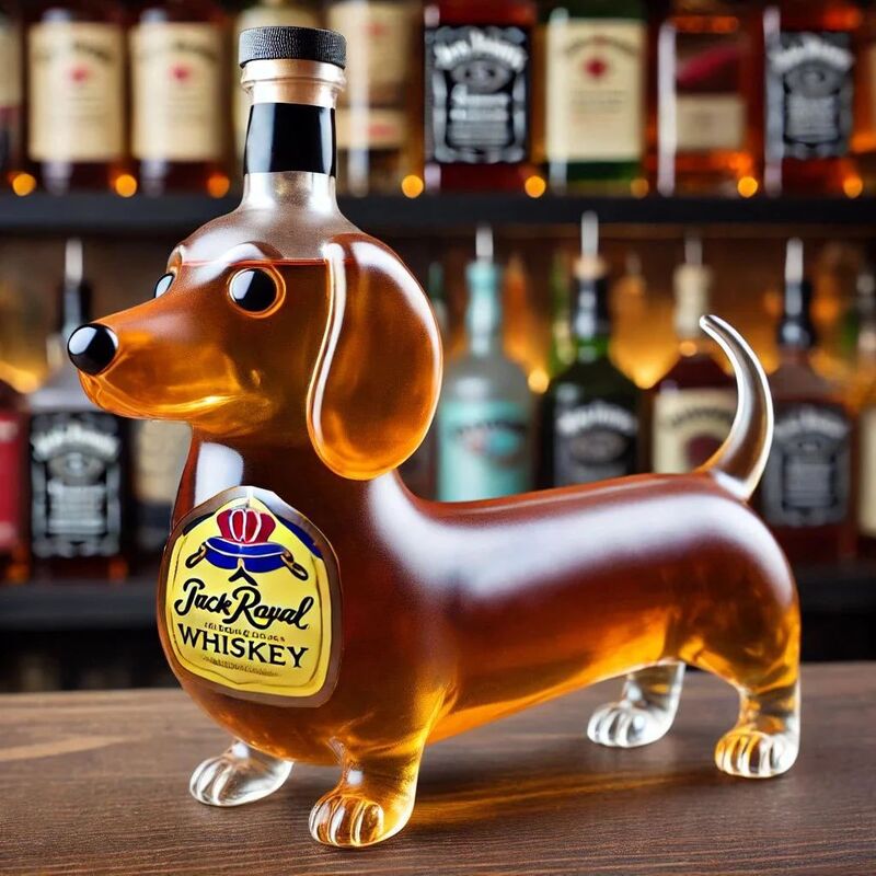 Carafe à Whisky 10oz Rigolote « Middle Finger » | Canard, Tortue, Chien | Décoration Bar & Maison