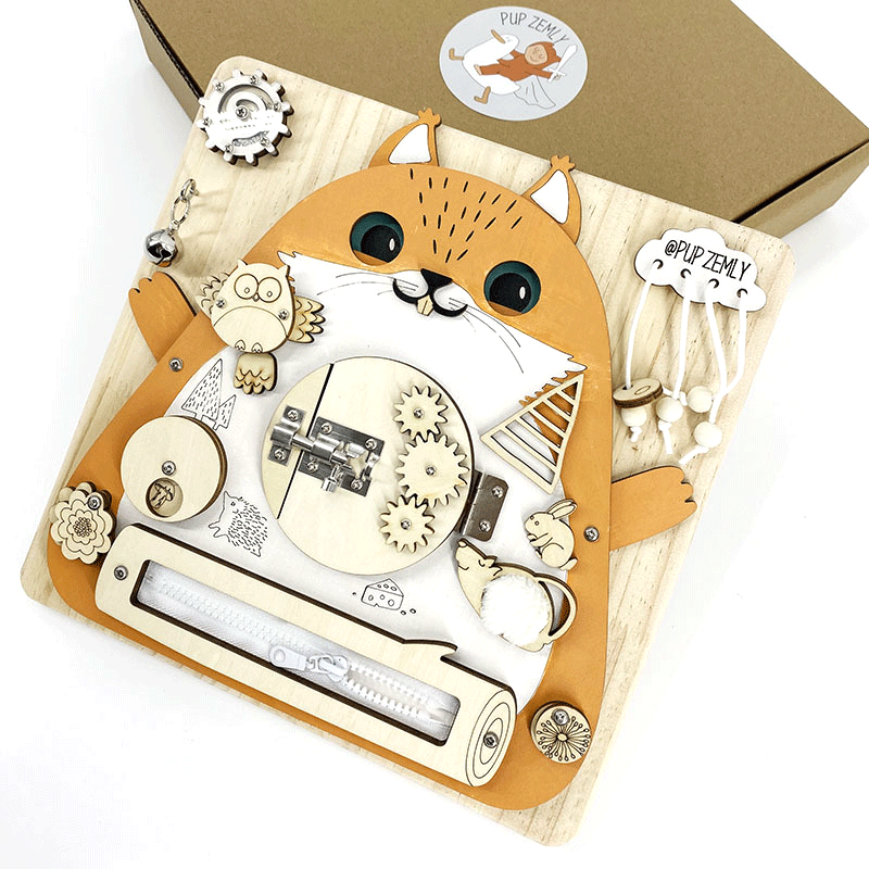 Jeu Montessori d’Activation – Tableau d’Activités Éducatif pour Bébé et Enfants en Maternelle