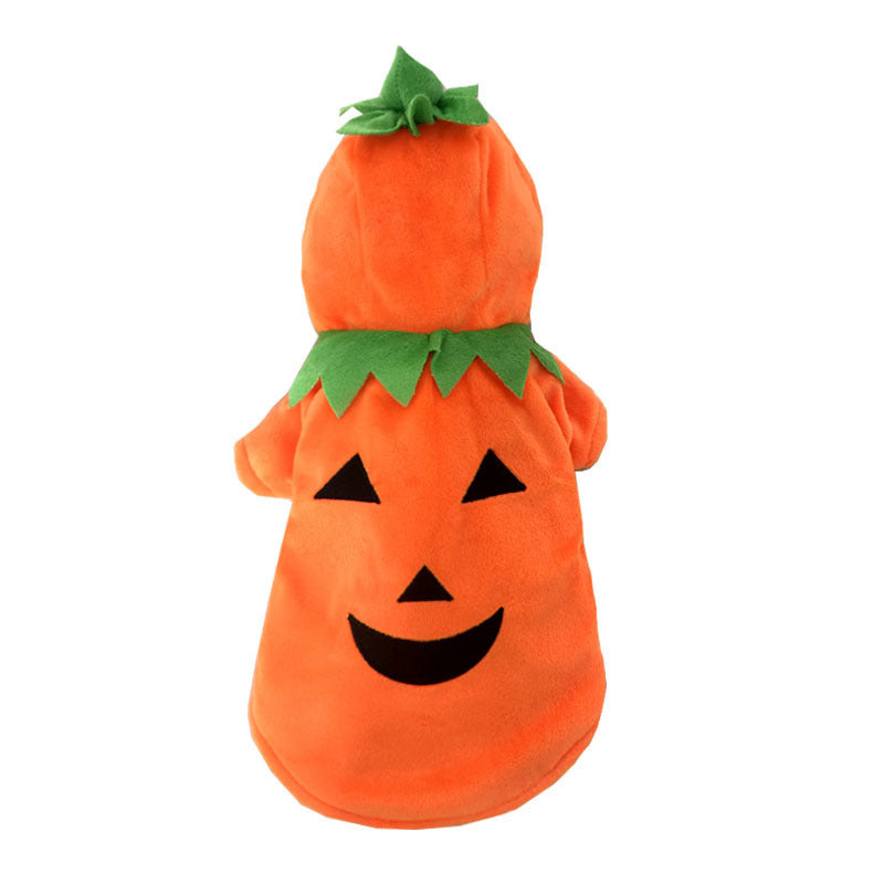 Vêtement Citrouille pour Chien – Habit Drôle et Chaud pour Halloween et Hiver