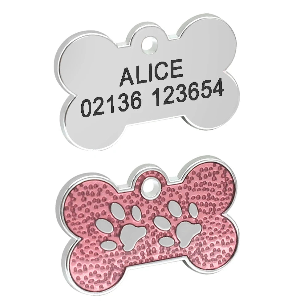 Médaillon Personnalisé pour Animal | Gravé avec Nom et Collier | Accessoire Chien & Chat