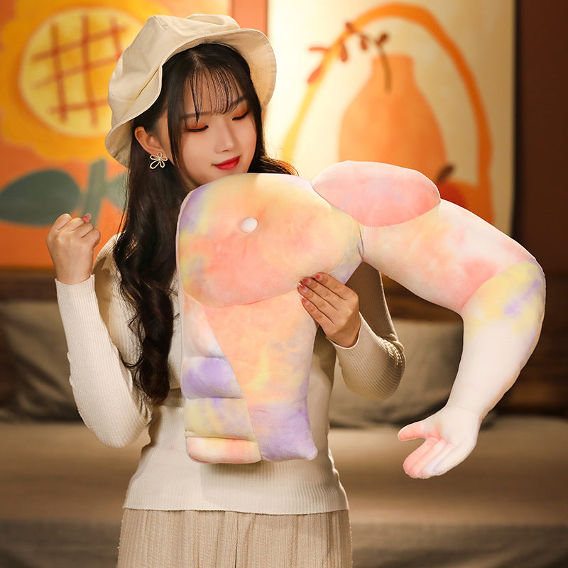 Oreiller Bras Musclé Drôle – Coussin Peluche Petit Ami pour Dormir, Idée Cadeau Insolite