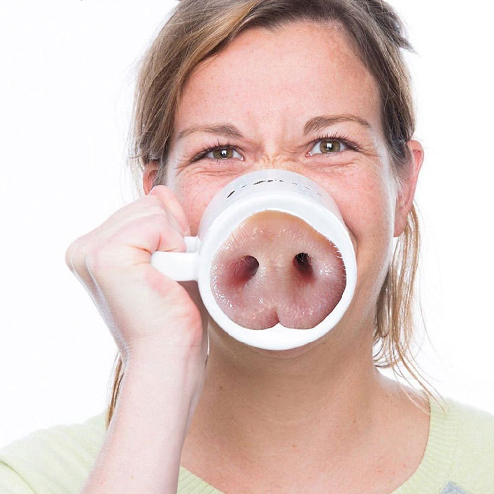 Mug céramique rigolo chien groin de cochon – Tasse originale humour café & thé
