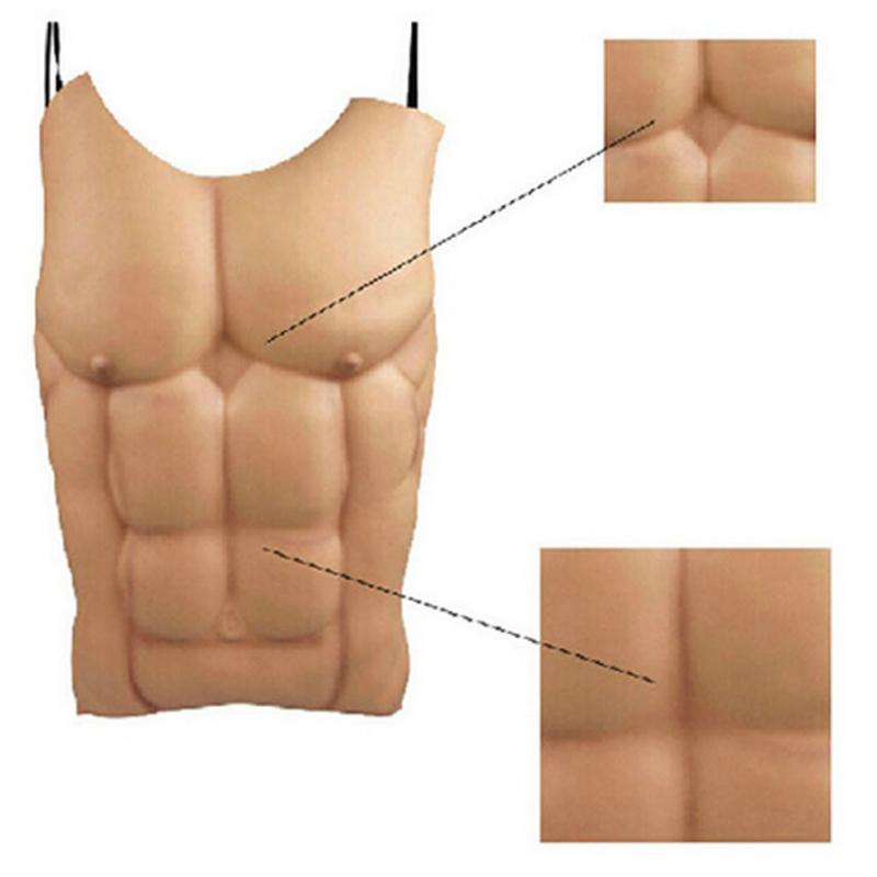 Ventre Musclé Factice Déguisement Homme – Accessoire Drôle Halloween et Soirée