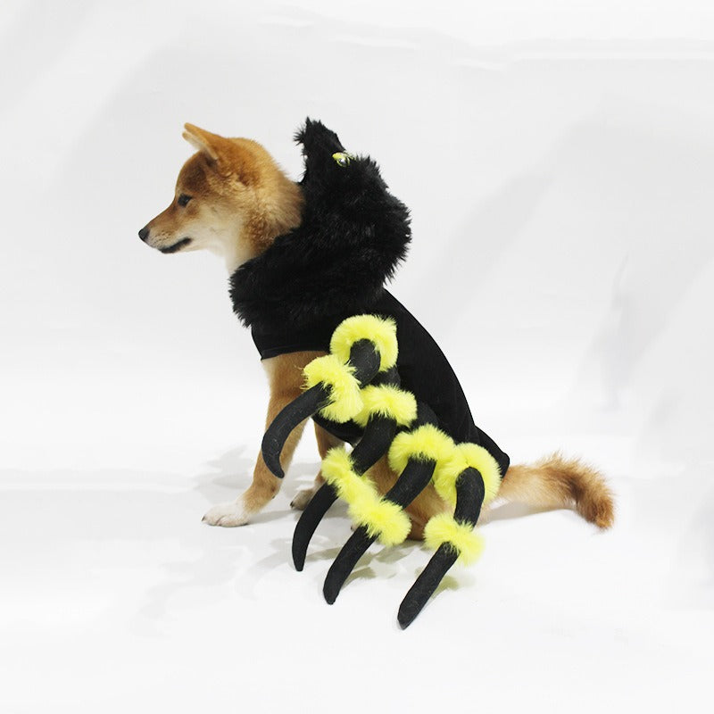 Costume Halloween pour Chien – Déguisement Rigolo Araignée / Chat pour Animaux