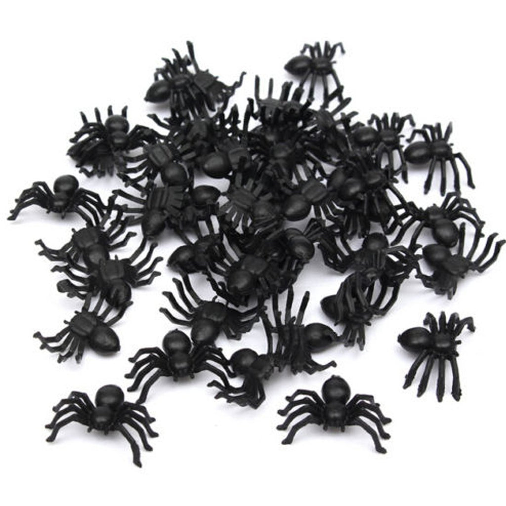 Lot de 50 Fausses Araignées Halloween – Décorations Effrayantes et Accessoires de Farces