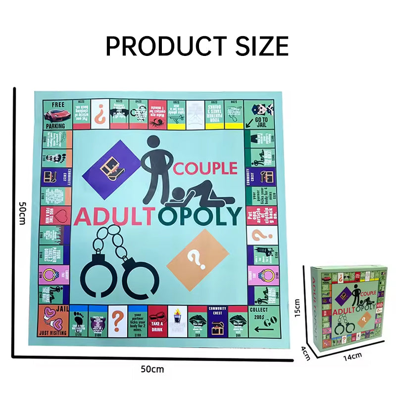 Jeu de Société Adultopoly | Jeu Drôle pour Couples | Idéal Saint-Valentin