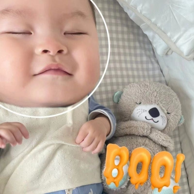 Peluche Apaisante Bébé avec Respiration et Musique – Otarie ou Ourson – Aide au Sommeil et à l’Apaisement