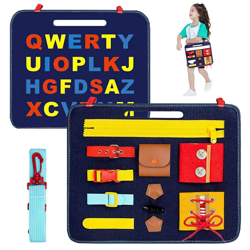 Valise Motrcité Montessori – Jouet Éducatif Précoce pour Enfants TDAH, Dys et Autistes, Développement Motricité Fine et Autonomie