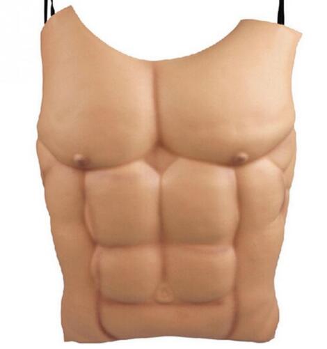 Ventre Musclé Factice Déguisement Homme – Accessoire Drôle Halloween et Soirée