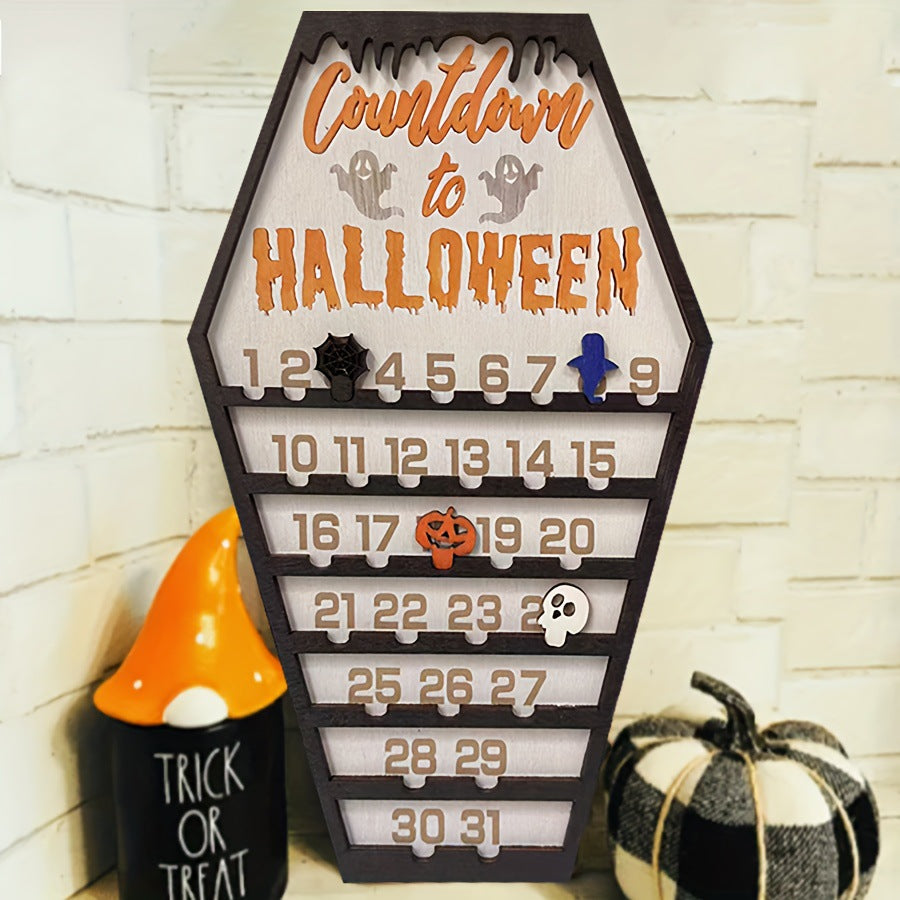 Calendrier d’Halloween en Forme de Tombe – 24 Surprises Effrayantes