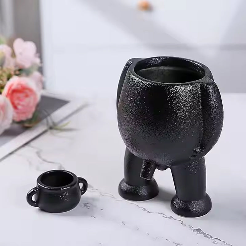 Vase Rigolo « Peeing » | Décoration Originale Maison & Jardin pour Plantes