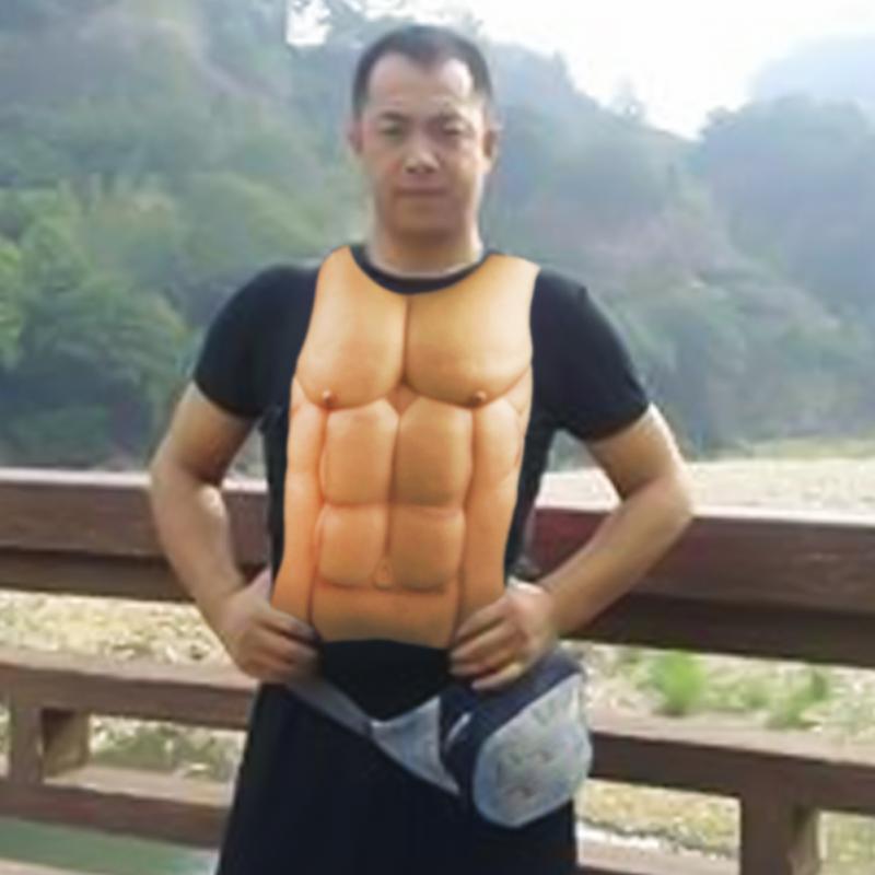 Ventre Musclé Factice Déguisement Homme – Accessoire Drôle Halloween et Soirée
