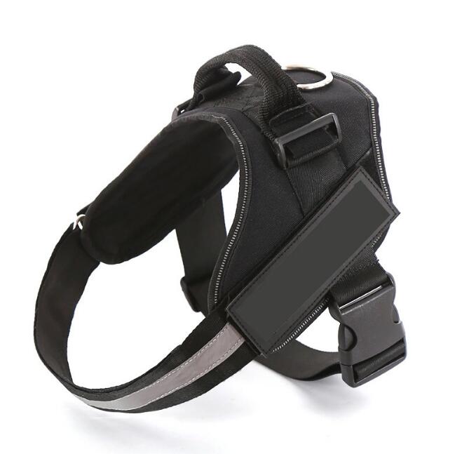 Harnais Chien Personnalisé | Anti-Traction Réfléchissant & Ajustable | Harnais Respirant avec Patch Nom