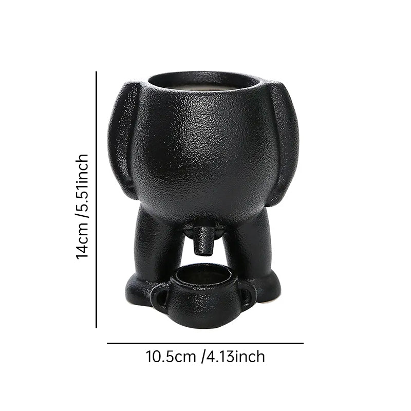 Vase Rigolo « Peeing » | Décoration Originale Maison & Jardin pour Plantes