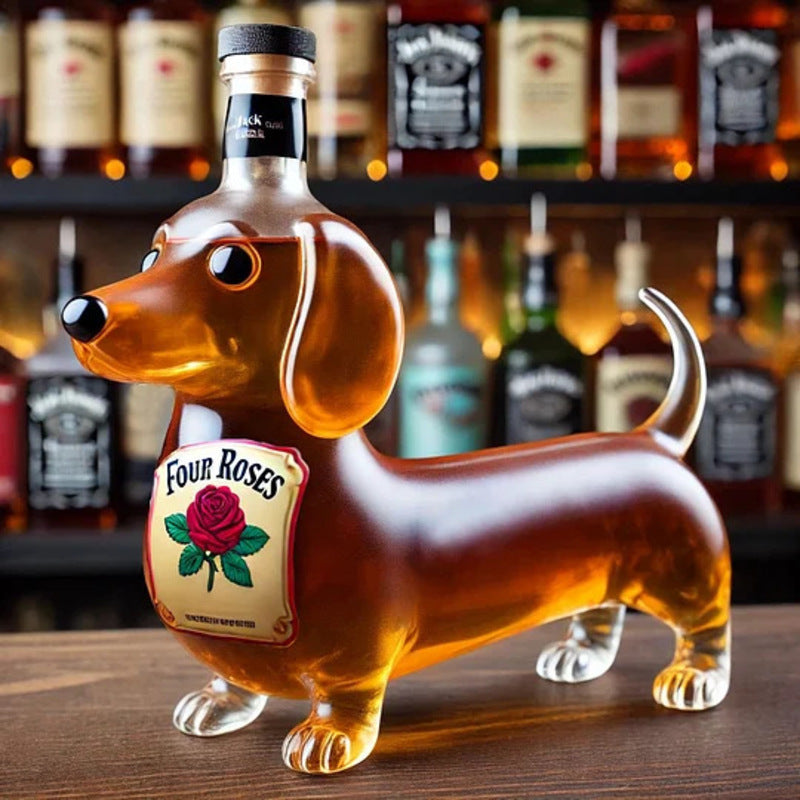 Carafe à Whisky 10oz Rigolote « Middle Finger » | Canard, Tortue, Chien | Décoration Bar & Maison