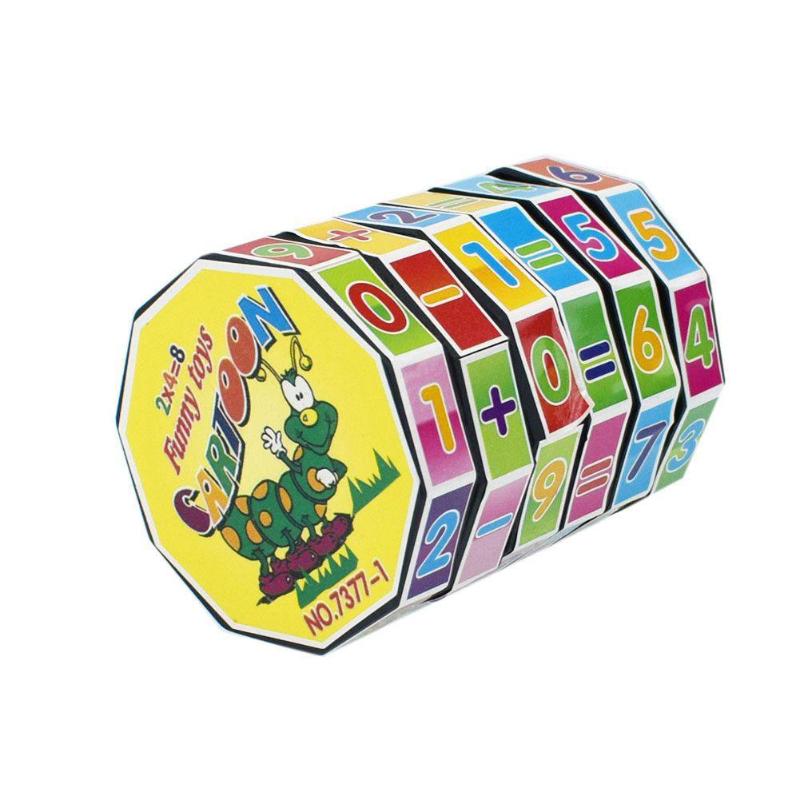 Cube Magique Mathématique pour Enfants – Apprentissage des Additions et Soustractions – Jouet Éducatif Cylindrique