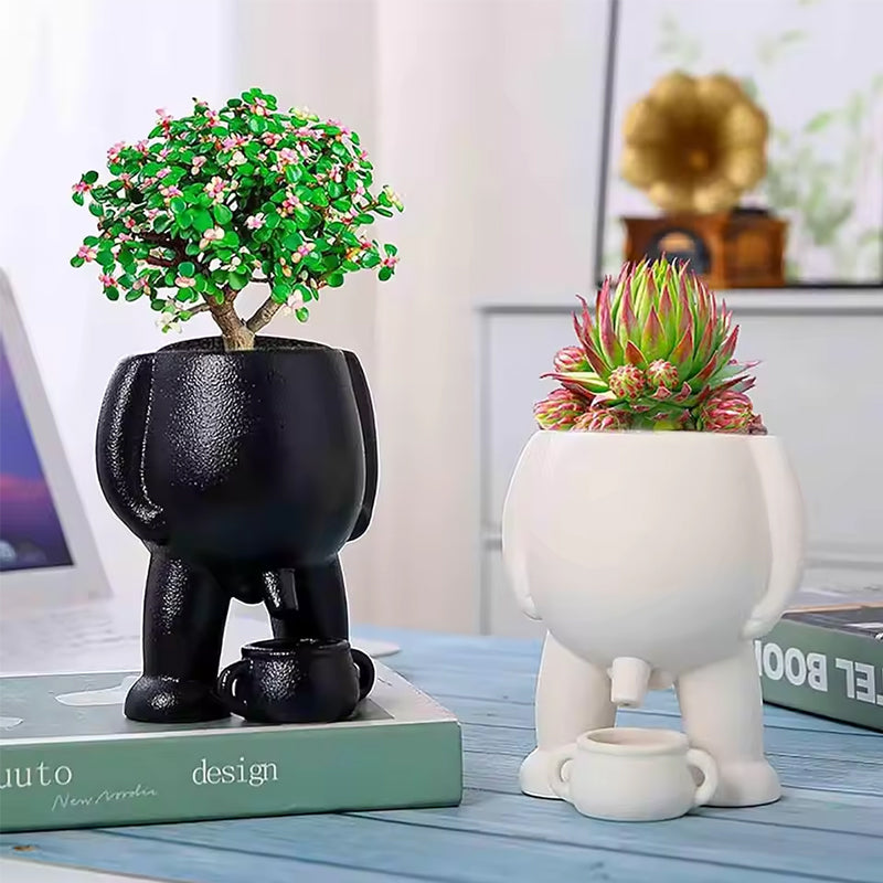 Vase Rigolo « Peeing » | Décoration Originale Maison & Jardin pour Plantes