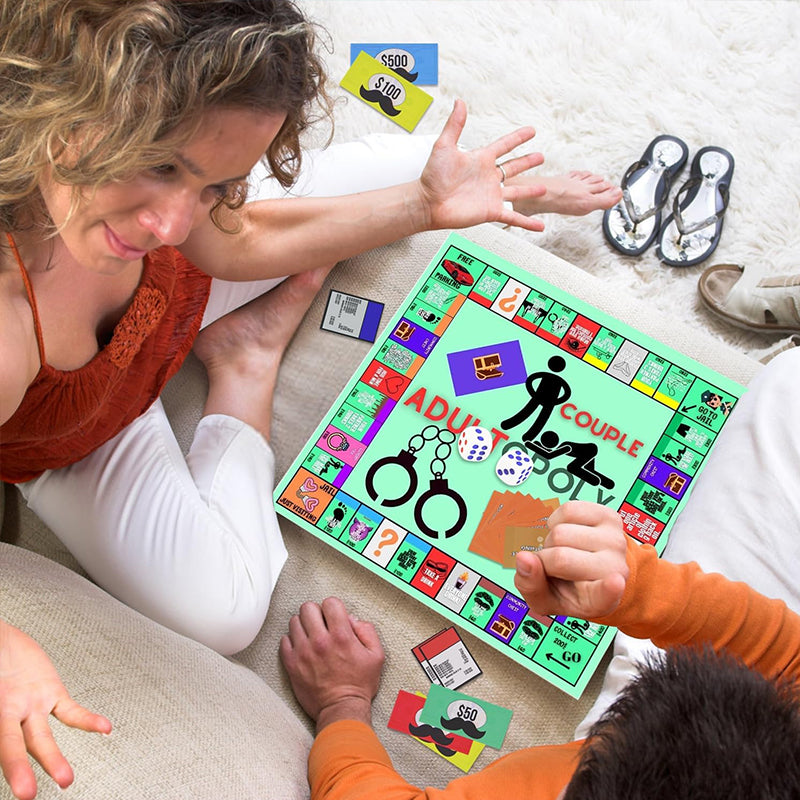 Jeu de Société Adultopoly | Jeu Drôle pour Couples | Idéal Saint-Valentin