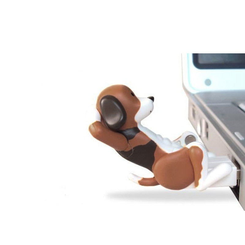 Chien clé USB Hilarant – Jouet Drôle de Bureau, Gadget Antistress Portable 2.0, Idée Cadeau Insolite