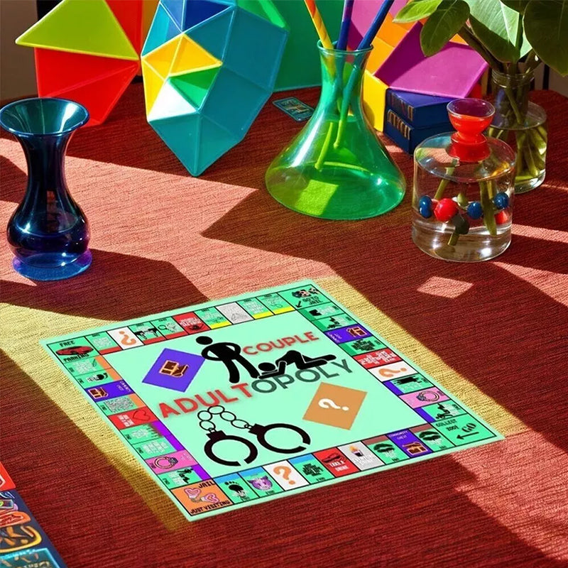 Jeu de Société Adultopoly | Jeu Drôle pour Couples | Idéal Saint-Valentin