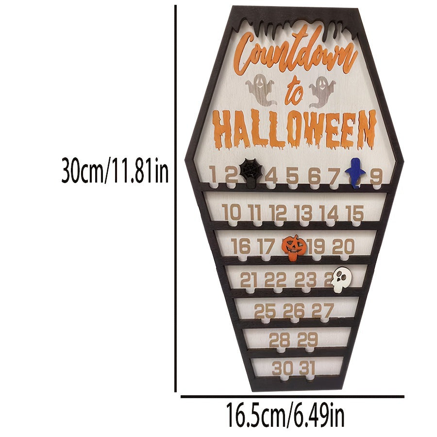 Calendrier d’Halloween en Forme de Tombe – 24 Surprises Effrayantes