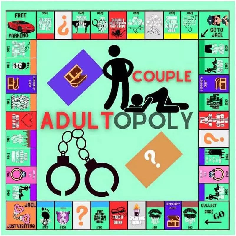 Jeu de Société Adultopoly | Jeu Drôle pour Couples | Idéal Saint-Valentin