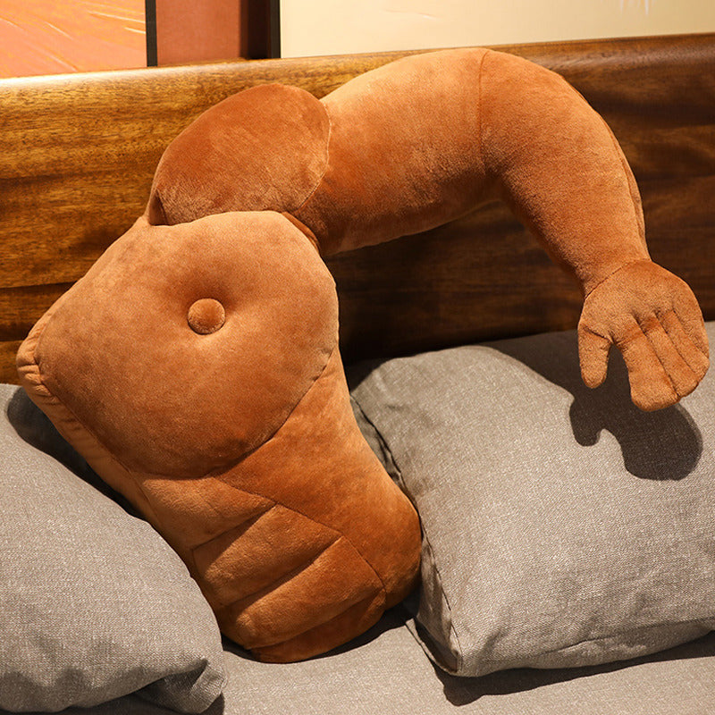Oreiller Bras Musclé Drôle – Coussin Peluche Petit Ami pour Dormir, Idée Cadeau Insolite