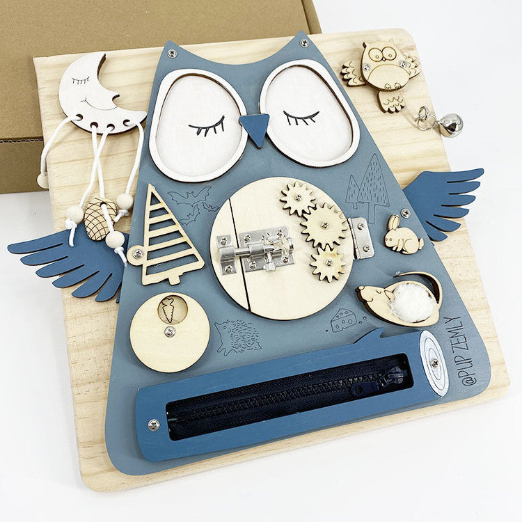 Jeu Montessori d’Activation – Tableau d’Activités Éducatif pour Bébé et Enfants en Maternelle