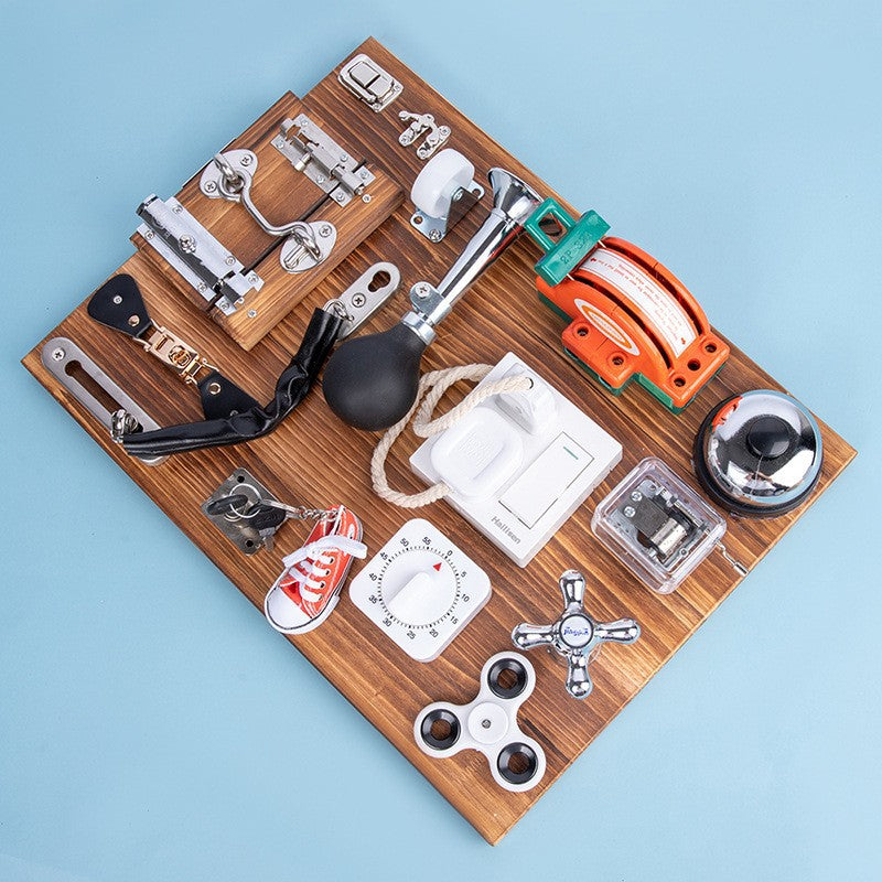 Jeu Montessori d’Activation – Tableau d’Activités Éducatif pour Bébé et Enfants en Maternelle