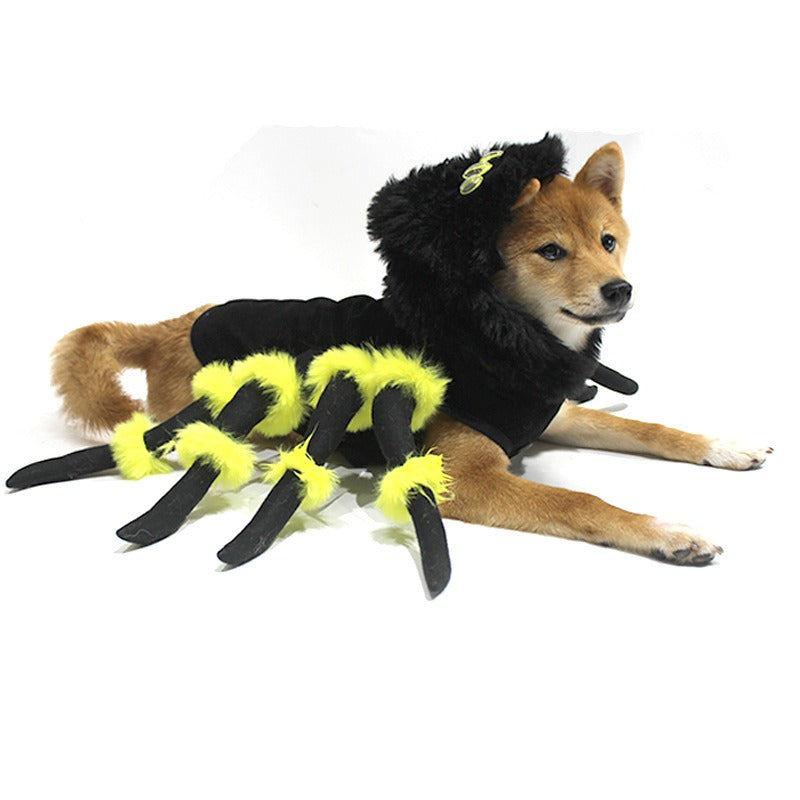 Costume Halloween pour Chien – Déguisement Rigolo Araignée / Chat pour Animaux