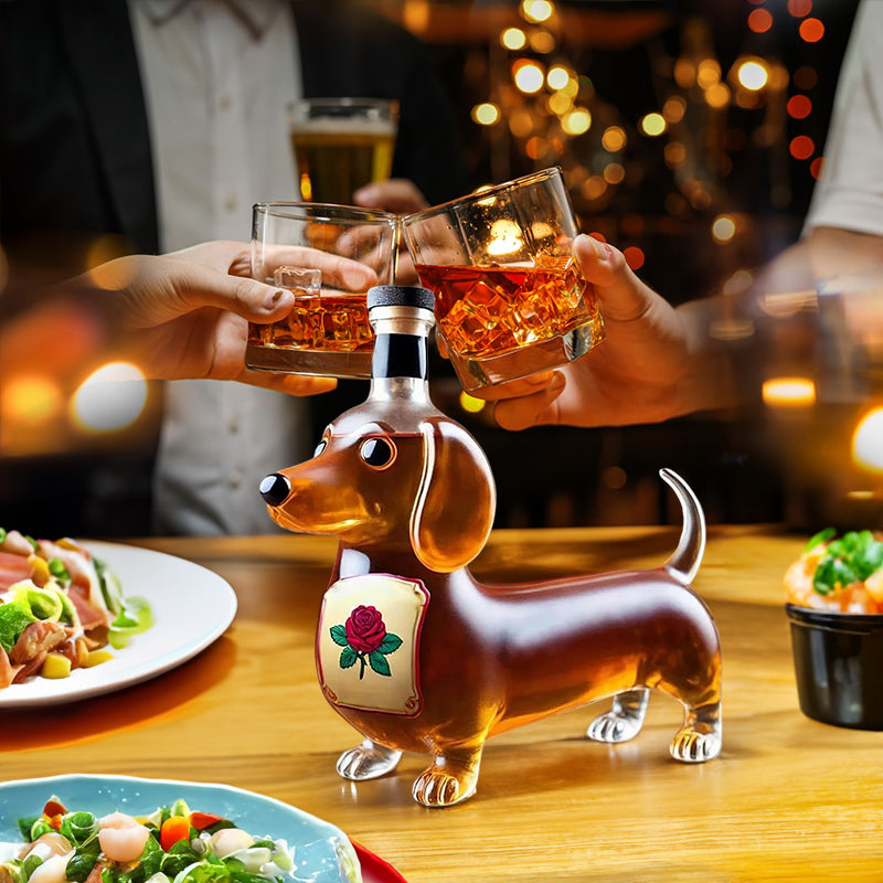 Carafe à Whisky 10oz Rigolote « Middle Finger » | Canard, Tortue, Chien | Décoration Bar & Maison