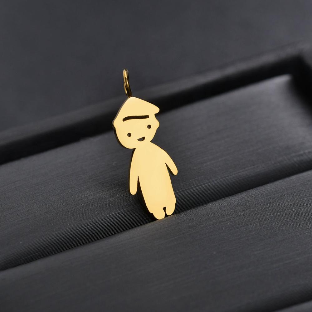 Collier Personnalisé Enfant Fille ou Garçon | Pendentif Acier Inoxydable Gravé Prénom & Date | Bijou Famille Unique