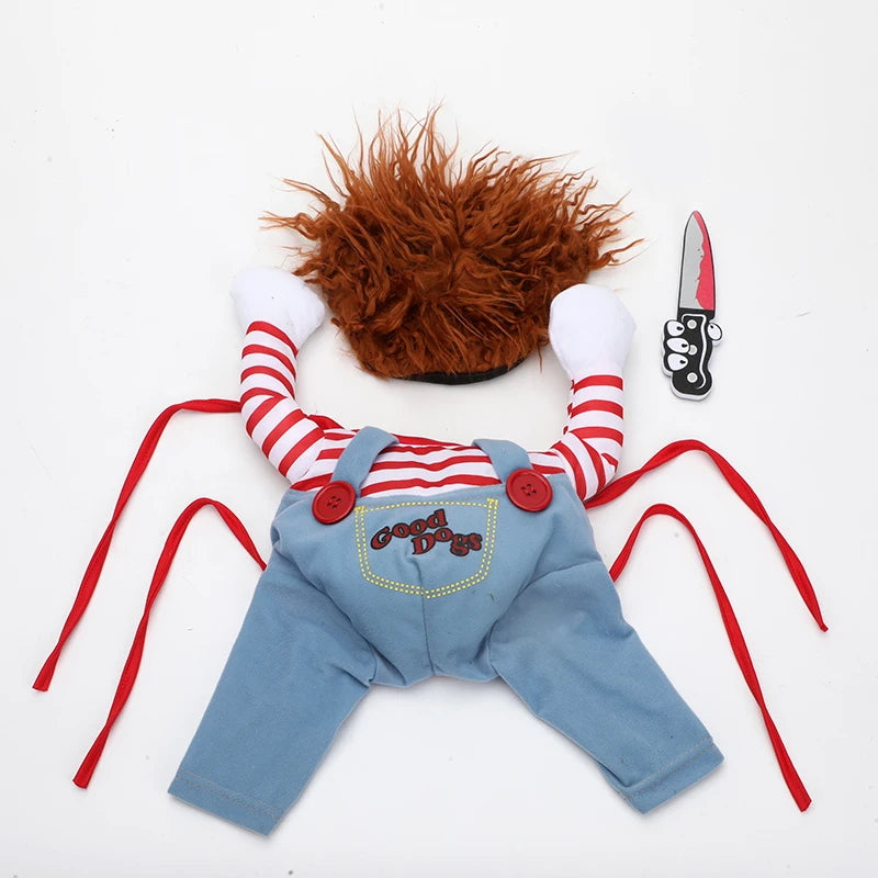 Costume Halloween pour Chien – Déguisement Drôle et Réglable, Cosplay Original pour Chiens Moyens et Grands
