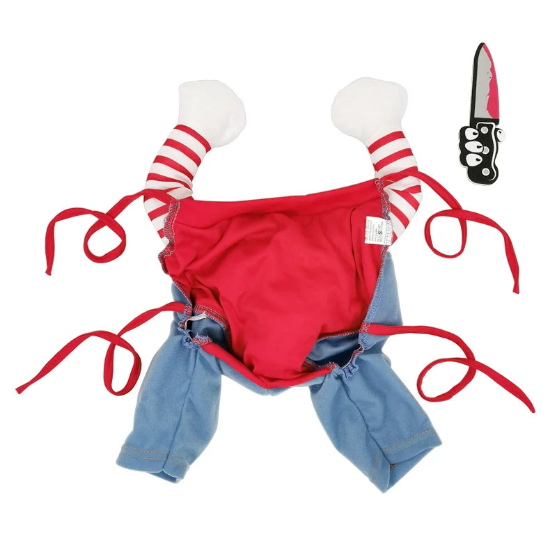 Costume Halloween pour Chien – Déguisement Drôle et Réglable, Cosplay Original pour Chiens Moyens et Grands