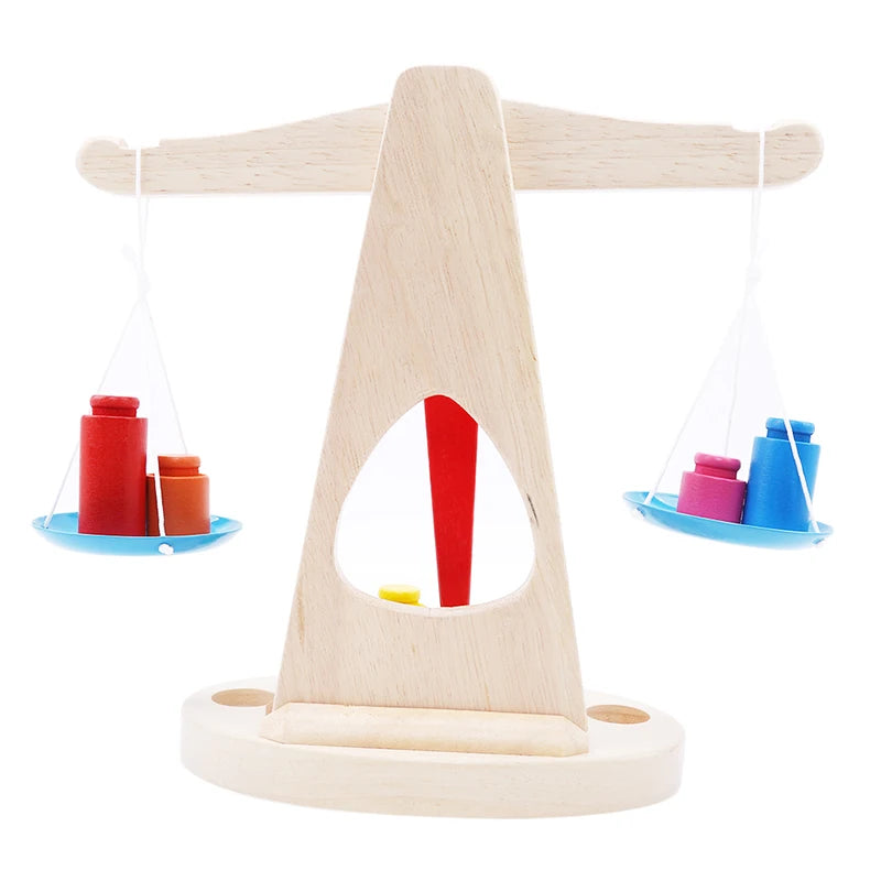 Nouvelle Balance Montessori avec 6 Poids – Jouet Éducatif adapté Enfant TDAH, Dys et Autistes